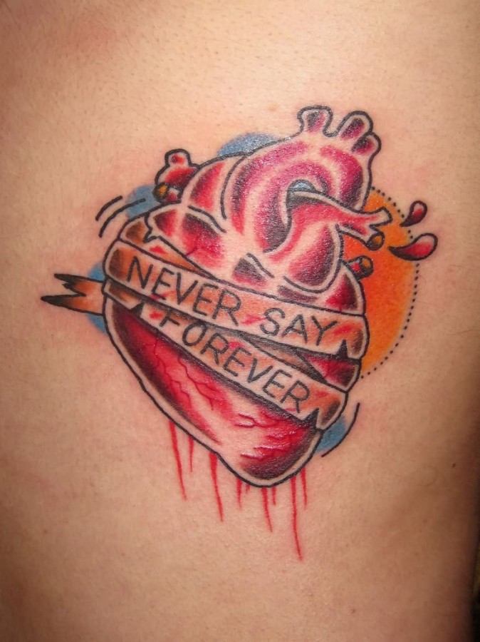 Never say forever tattoo