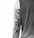 Nice words tattoo by Ben Volt