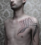 Pretty lines tattoo by Chaim Machlev