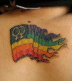Rainbow tattoo
