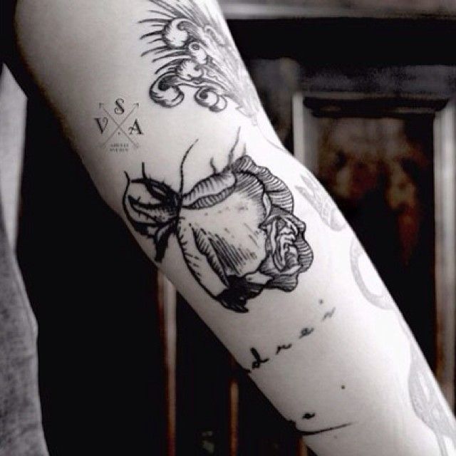 Rose tattoo by Andrey Svetov