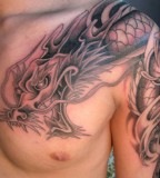 Simply dragon tattoo