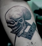 Skull tattoo by Andrey Svetov