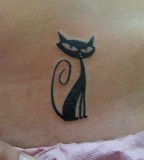 Smart cat tattoo