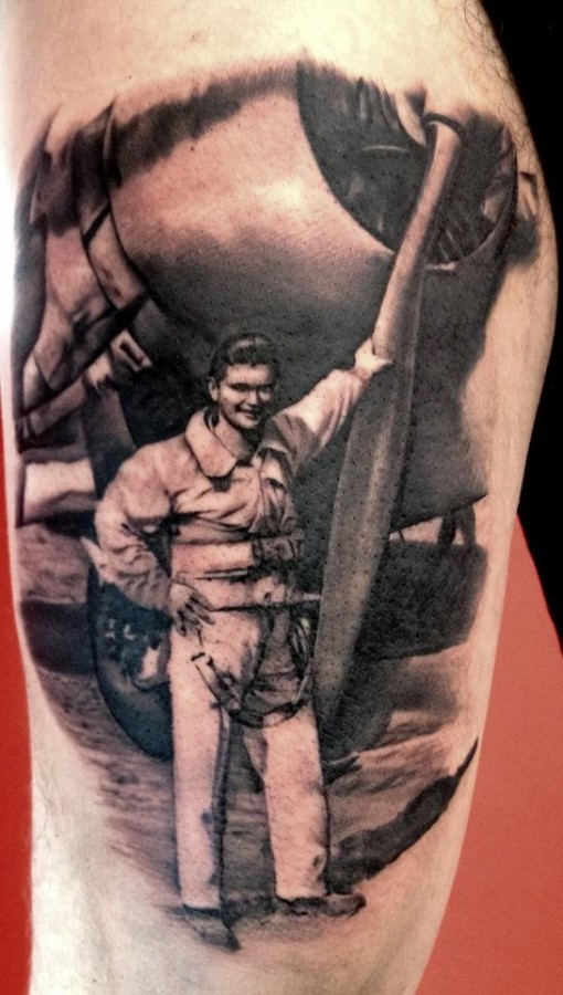 Soldier tattoo by Matteo Pasqualin