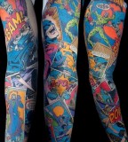Super heroes tattoo