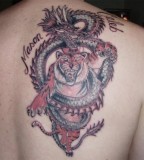 Tiger and dragon tattoo