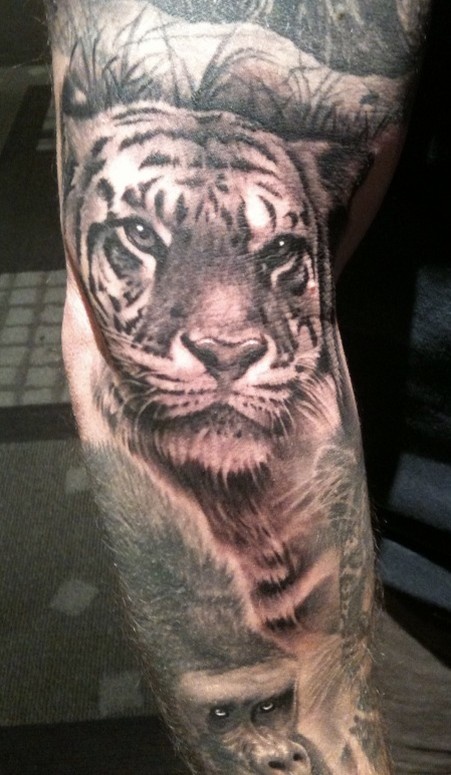 Tiger tattoo by Bob Tyrell