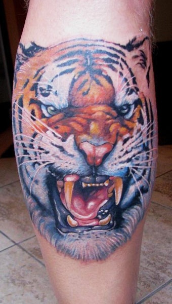 Tiger tattoo by Miroslav Pridal