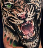 Tiger tattoo by Rich Pineda
