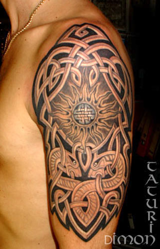Great design tattoos by Dimon Taturin