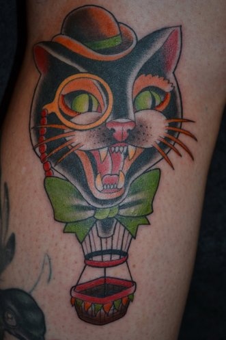 animal tattoo cat