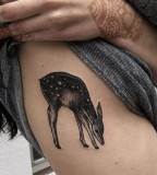 animals tattoo roe