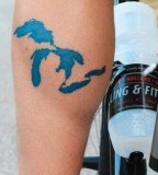 blue ink tattoo great lakes