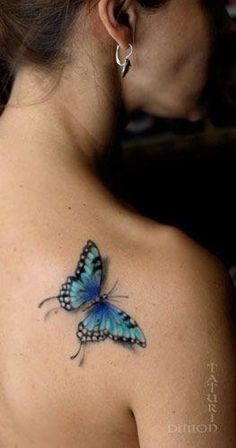 butterfly tattoo by Dimon Taturin