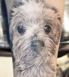 cute dog tattoo