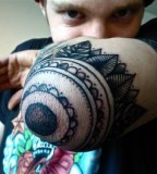 elbow tattoo blackwork