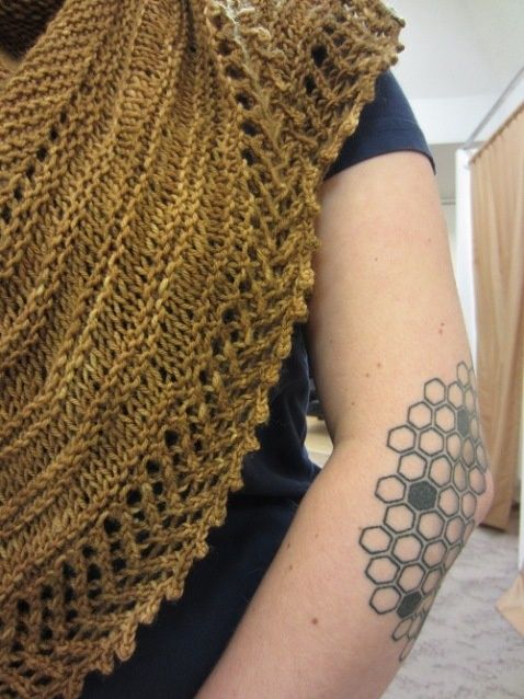 elbow tattoo geometric lace work
