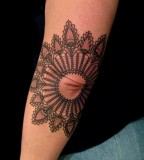 elbow tattoo lace mandala