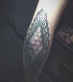 elbow tattoo rhombus