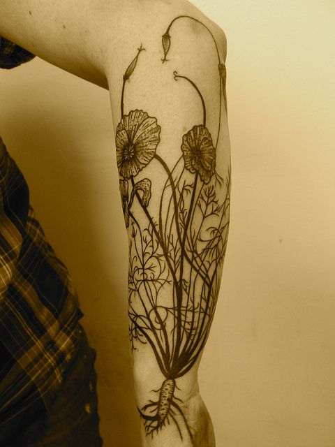 girly tattoo flowers
