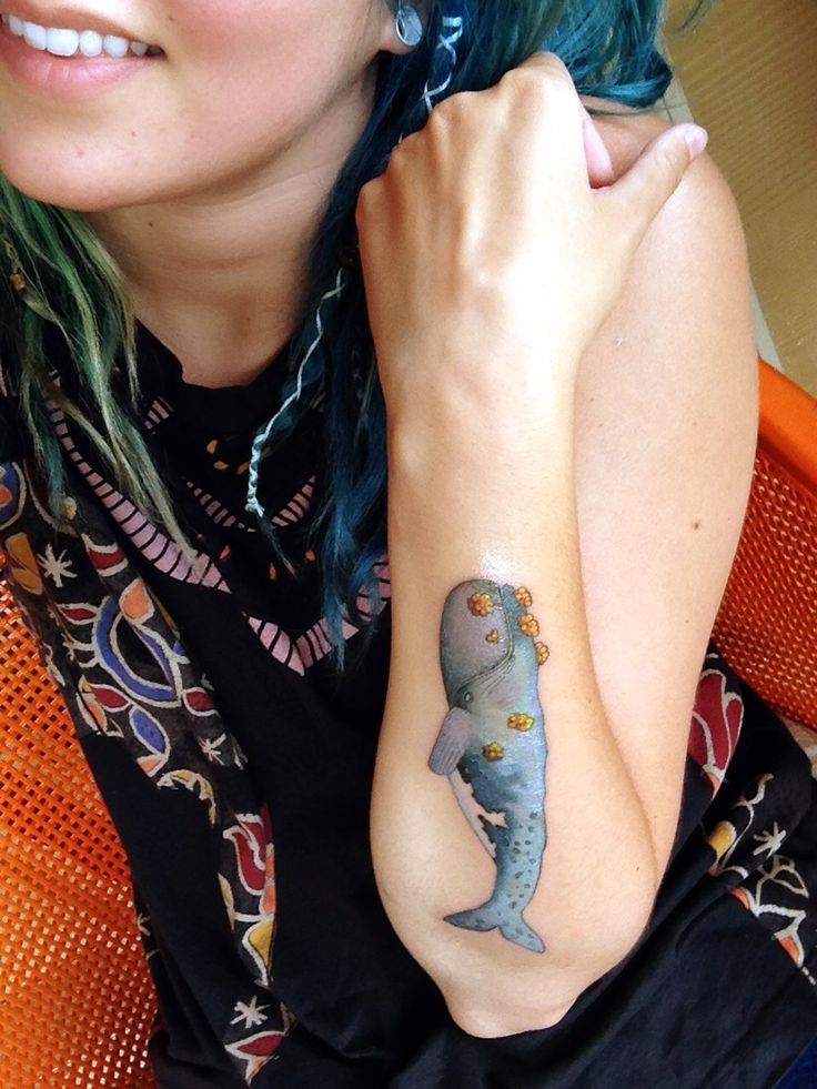 girly tattoo whale on arm - | TattooMagz › Tattoo Designs / Ink Works