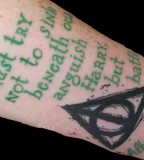 green tattoo albus dumbledore quote