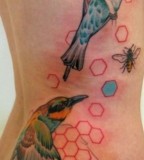 jessica mach tattoo birds and bee