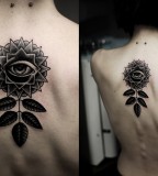 kamil czapiga floral tattoo on back