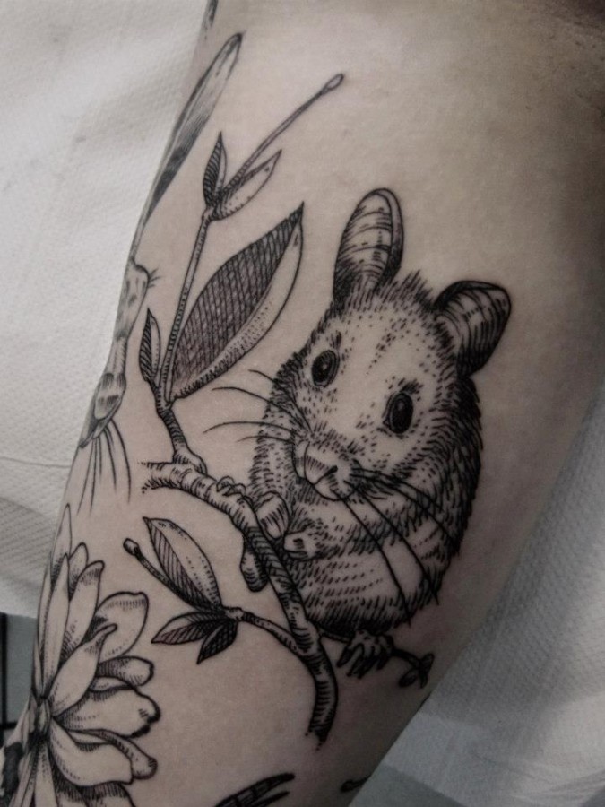 mouse tattoo animals