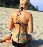 natural women tattoo