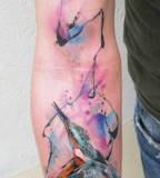 ondrash tattoo arm sleeve with bird