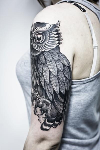 owl animals tattoo