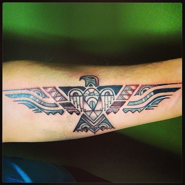 patterned eagle tattoo