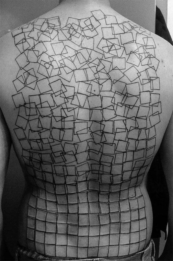 3D geometric tattoo