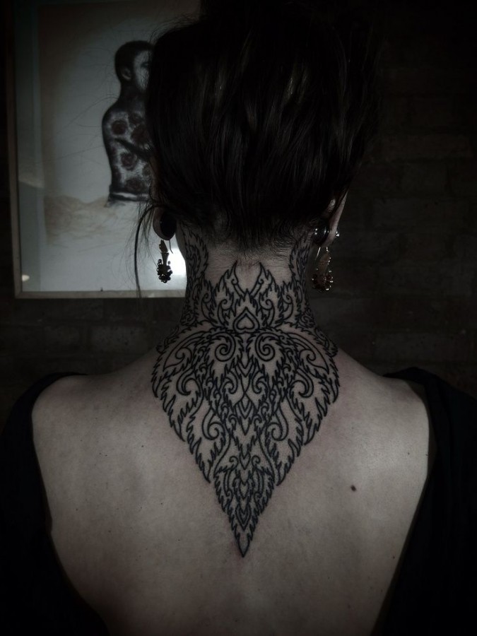 Adorable lace tattoo