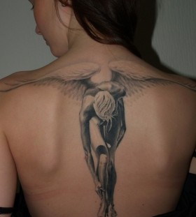 Angel woman tattoo
