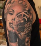 Arm Marilyn Monroe tattoo
