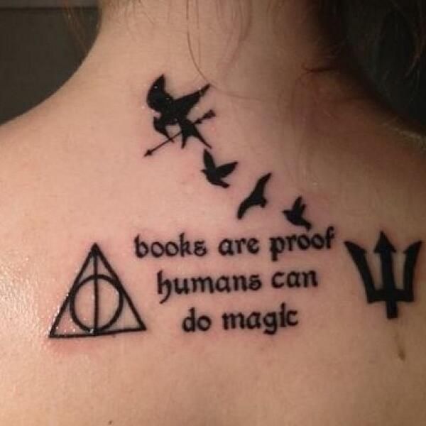 Awesome book tattoo
