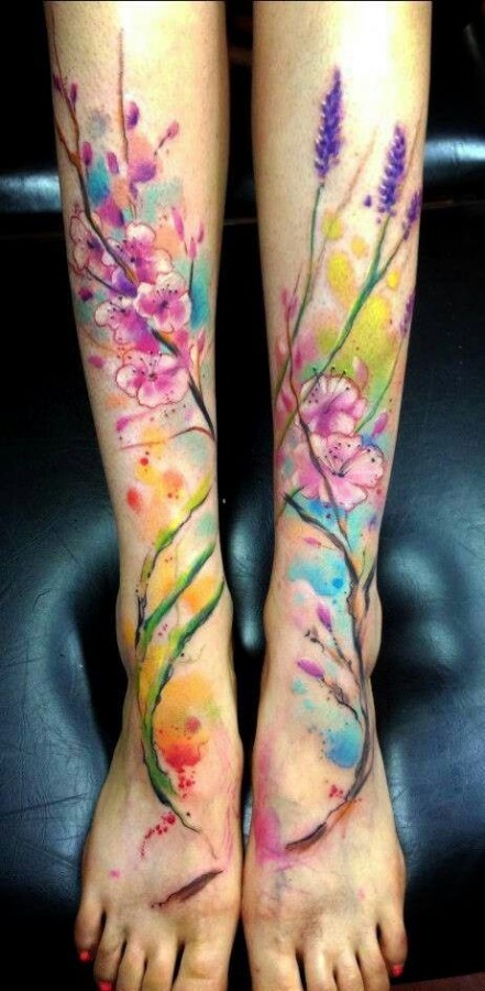 Awesome colorful tattoo