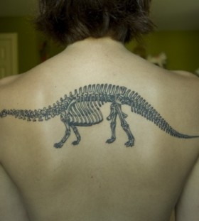 Back dinosaur tattoo