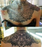 Beautiful lace tattoo