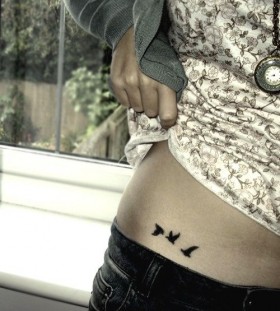 Birds hip tattoo