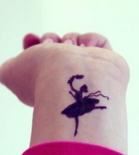Black dancer tattoo