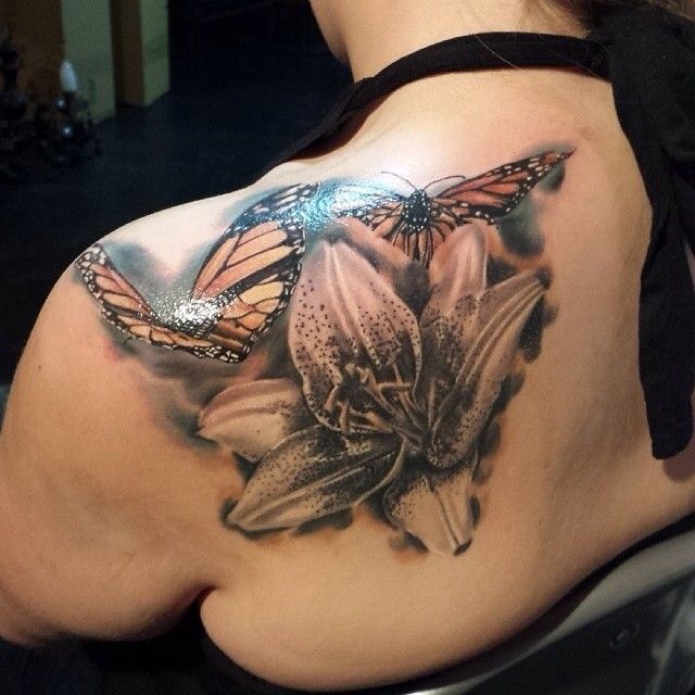 Butterfies tattoo by Duane