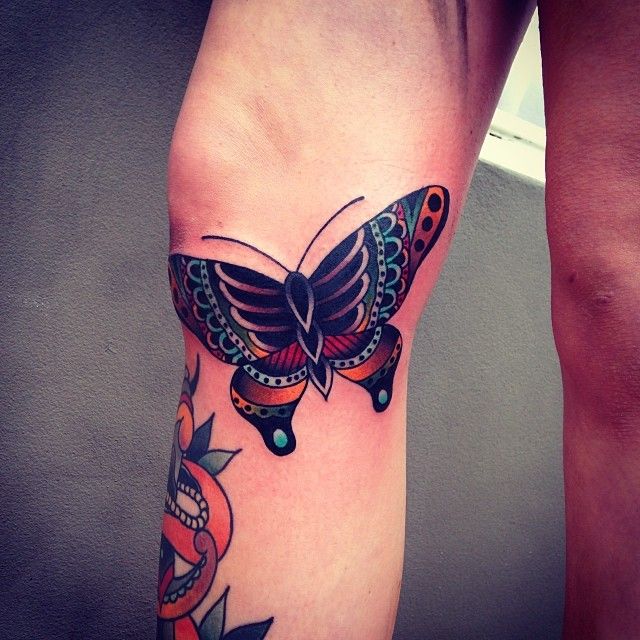 Butterfly tattoo by Kirk Jones
