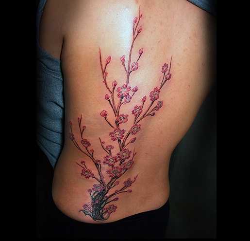 Cherry blossom tree tattoo