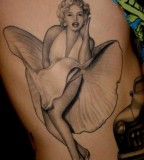 Classic Marilyn Monroe tattoo