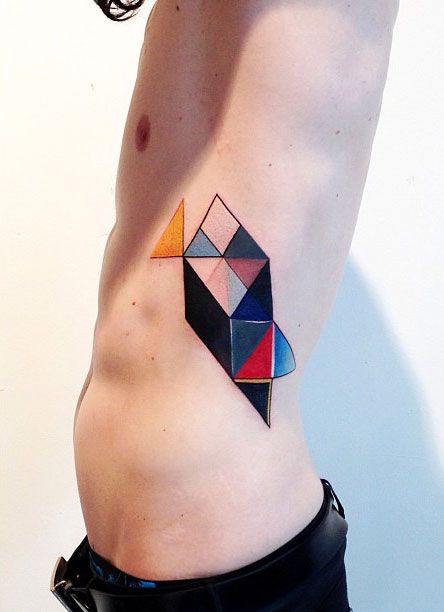 Colorful tattoo by Amanda Wachob