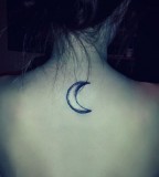Cute moon tattoo